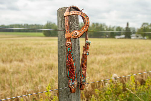 Wildflower Short Cheek Headstall