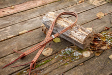 Load image into Gallery viewer, Roughout Split Ear Headstall - Grey Buckstitch