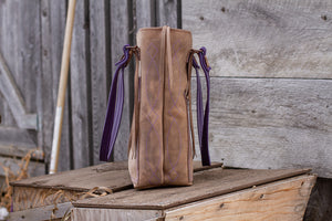 Taupe & Purple Tote Bag