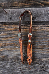 Cream Braid Short Cheek Headstall