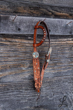 Load image into Gallery viewer, Cactus and Sunflower Regular Cheek Headstall