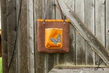 Load image into Gallery viewer, Brown Suede Tote Bag