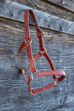 Load image into Gallery viewer, Brown Leather Halter with Cream Stitching