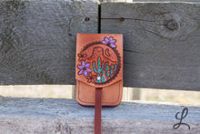 Load image into Gallery viewer, Desert Scene with Purple Flowers Phone Pocket