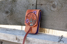 Load image into Gallery viewer, Desert Scene with Purple Flowers Phone Pocket