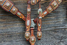 Load image into Gallery viewer, Square Concho Tack Set