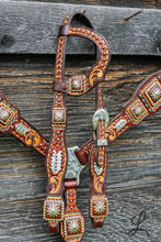 Load image into Gallery viewer, Square Concho Tack Set