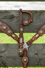Load image into Gallery viewer, Square Concho Tack Set
