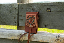 Load image into Gallery viewer, Turquoise Daisy 2 Phone Pocket