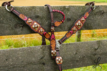 Load image into Gallery viewer, Chocolate Brown Pink Tack Set