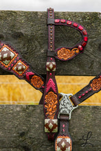Load image into Gallery viewer, Chocolate Brown Pink Tack Set