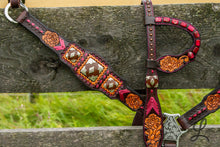 Load image into Gallery viewer, Chocolate Brown Pink Tack Set