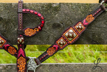 Load image into Gallery viewer, Chocolate Brown Pink Tack Set