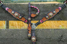 Load image into Gallery viewer, Black and Pink Tack Set